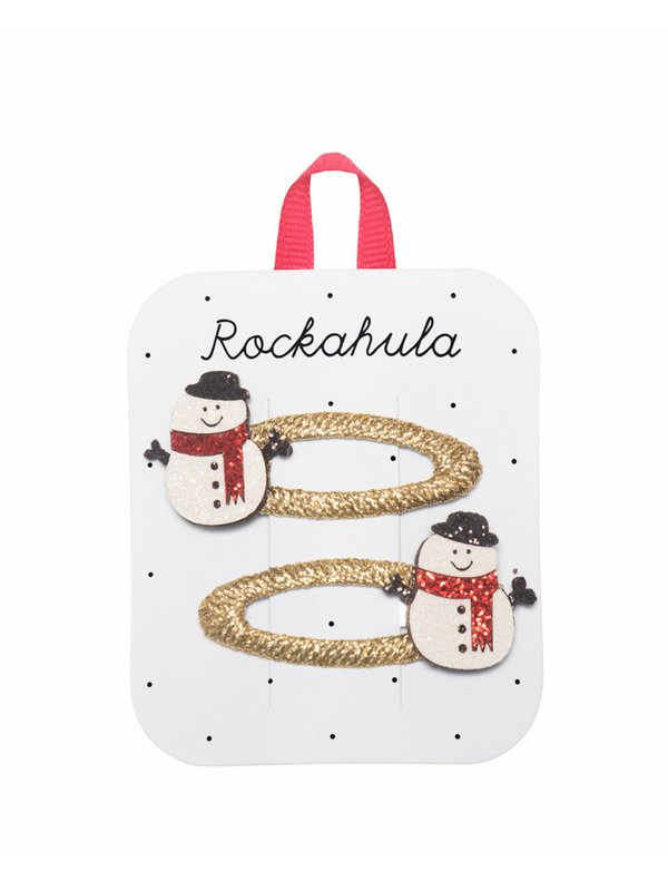 Snowman Clips Hair Accessories Rockahula Kids