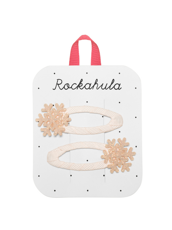 Shimmer Snowflake Clips Hair Accessories Rockahula Kids