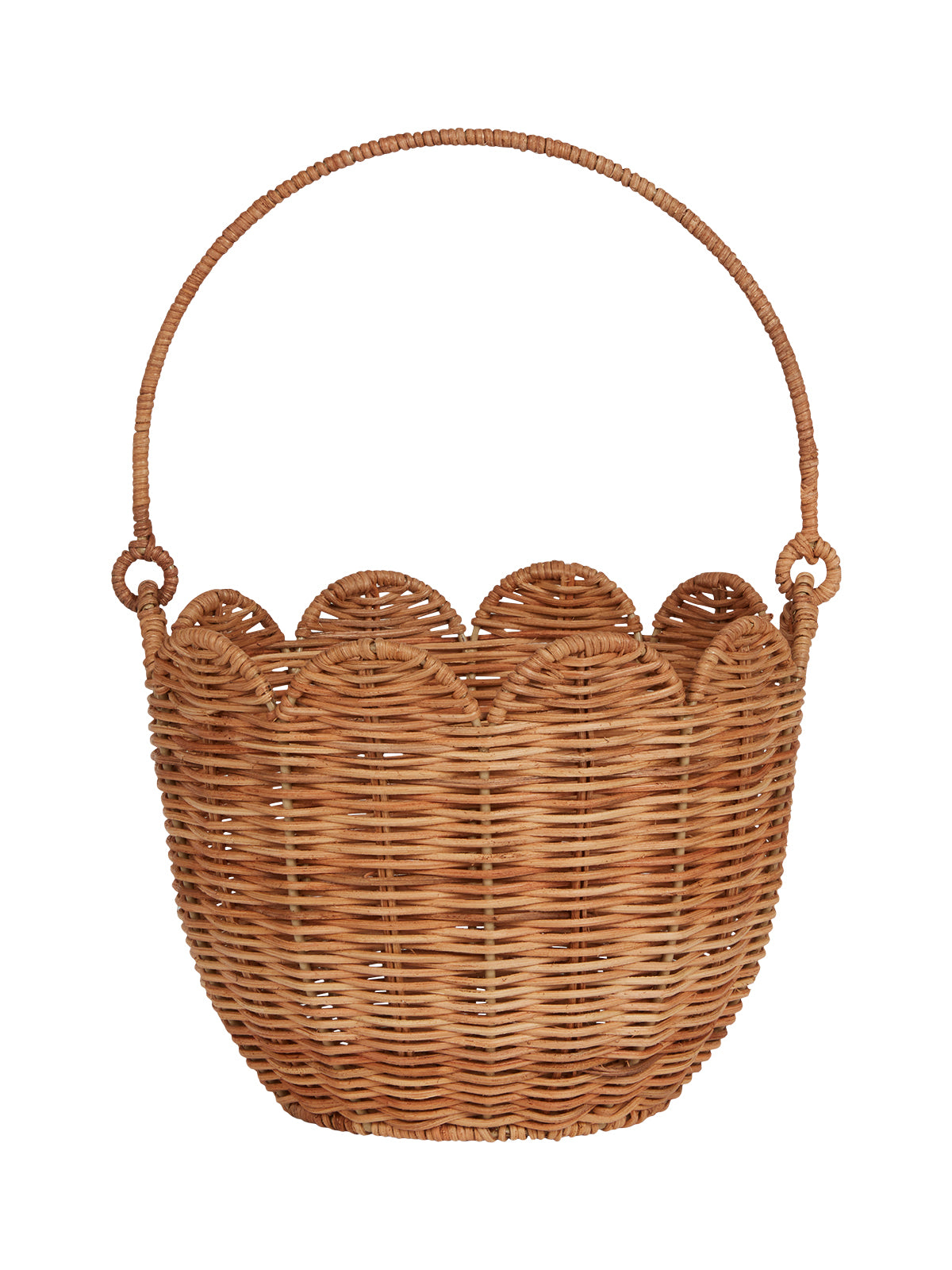 Rattan Tulip Carry Basket - Natural Bags Olli Ella