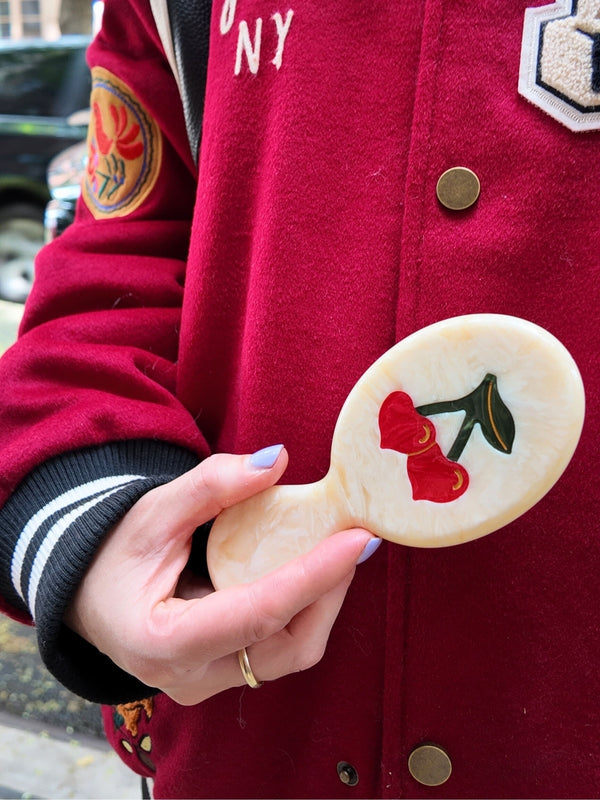 Cherry Hair Brush & Claw Clip Set Hair Accessories Solar Eclipse