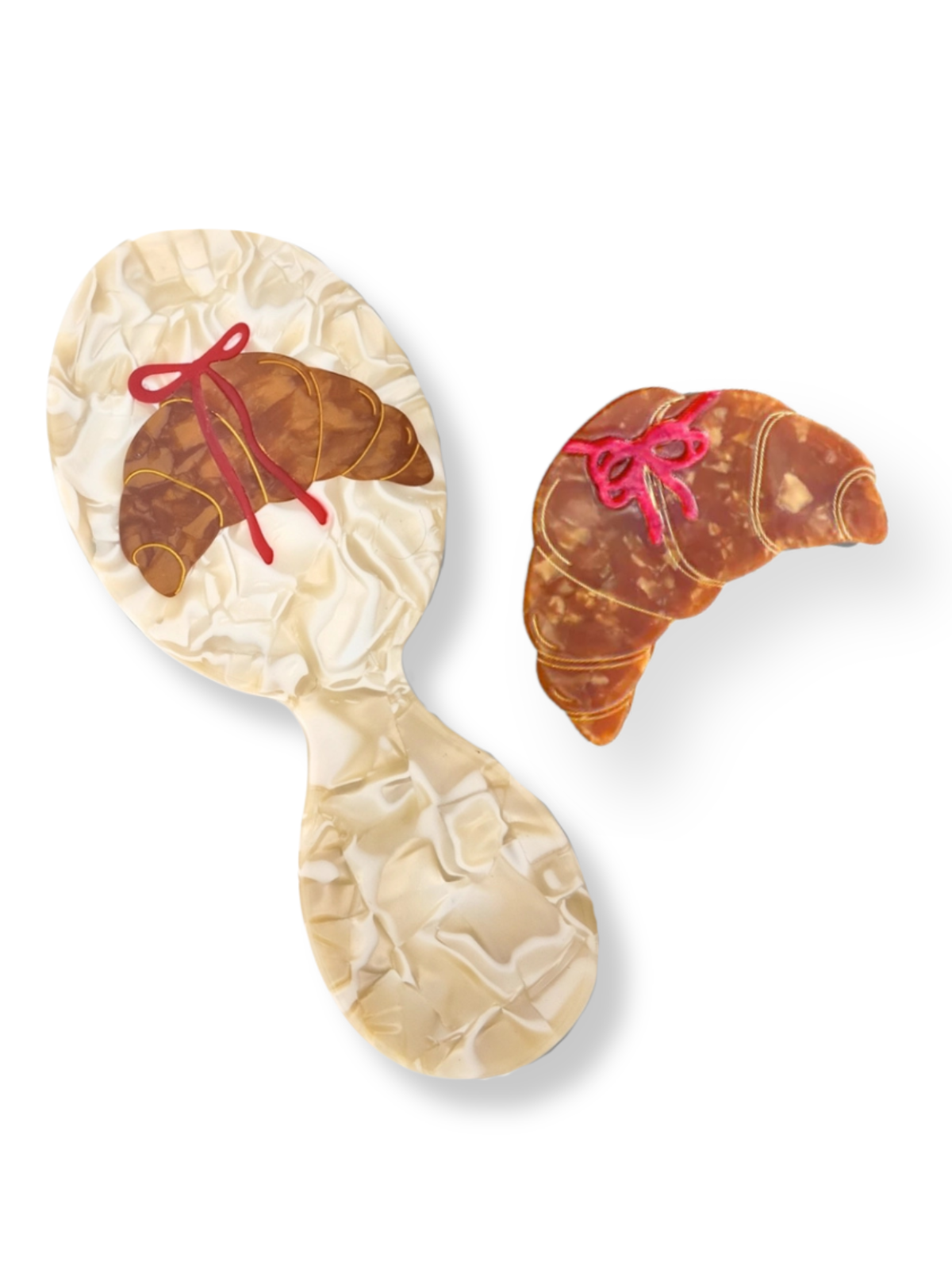 Croissant Hair Brush & Claw Clip Set Hair Accessories Solar Eclipse