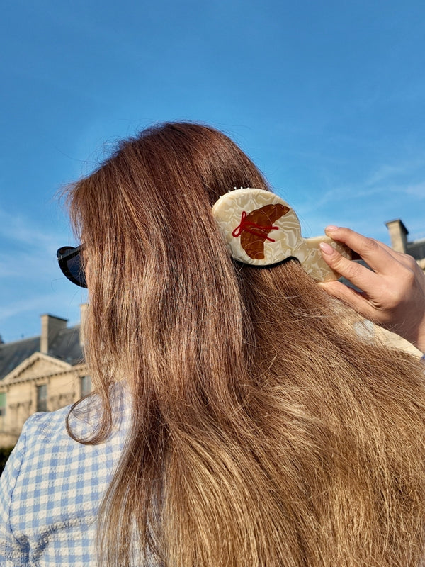 Croissant Hair Brush & Claw Clip Set Hair Accessories Solar Eclipse