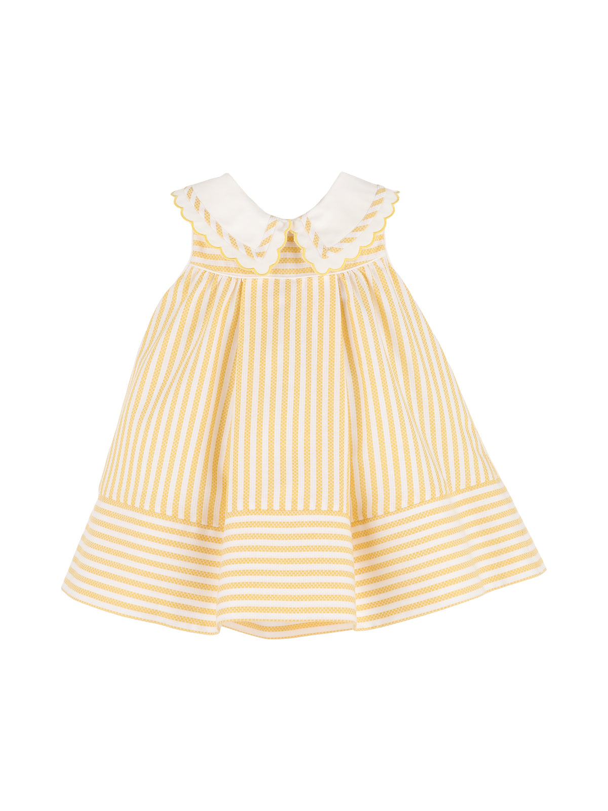 Coastal Classic Dress Dresses Sophie & Lucas Yellow Stripe 12M