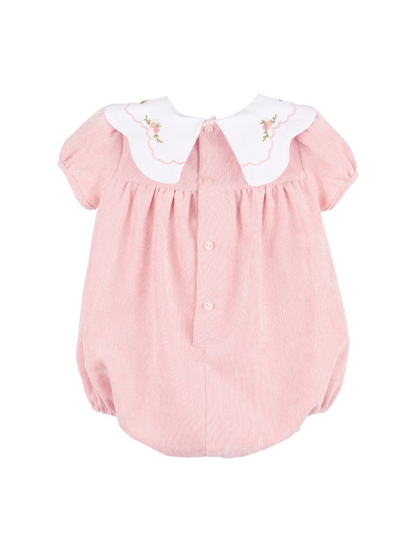 Corduroy Scallop Collar Romper Rompers Sophie & Lucas