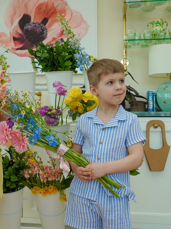 Cotton Stripe Short Set Sets Sophie & Lucas