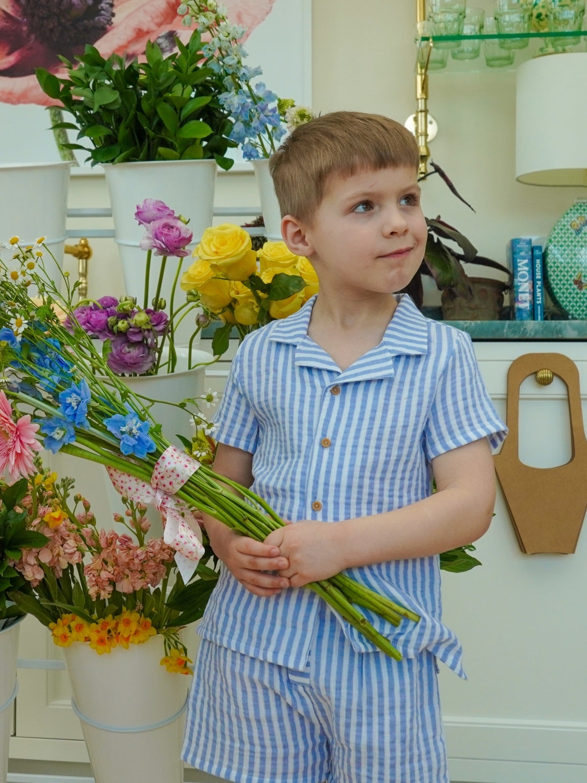 Cotton Stripe Short Set Sets Sophie & Lucas