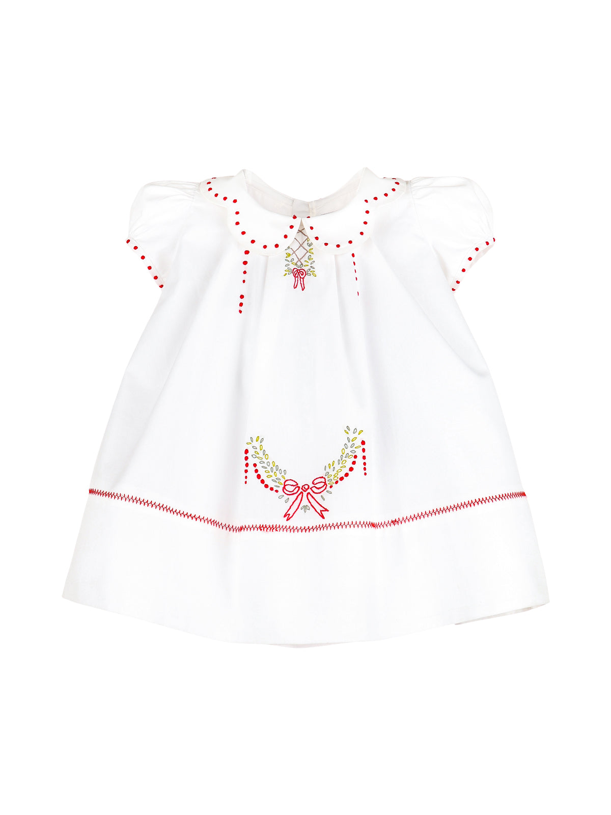 Embroidered MerryMaker Dress Dresses Sophie & Lucas White 6M 