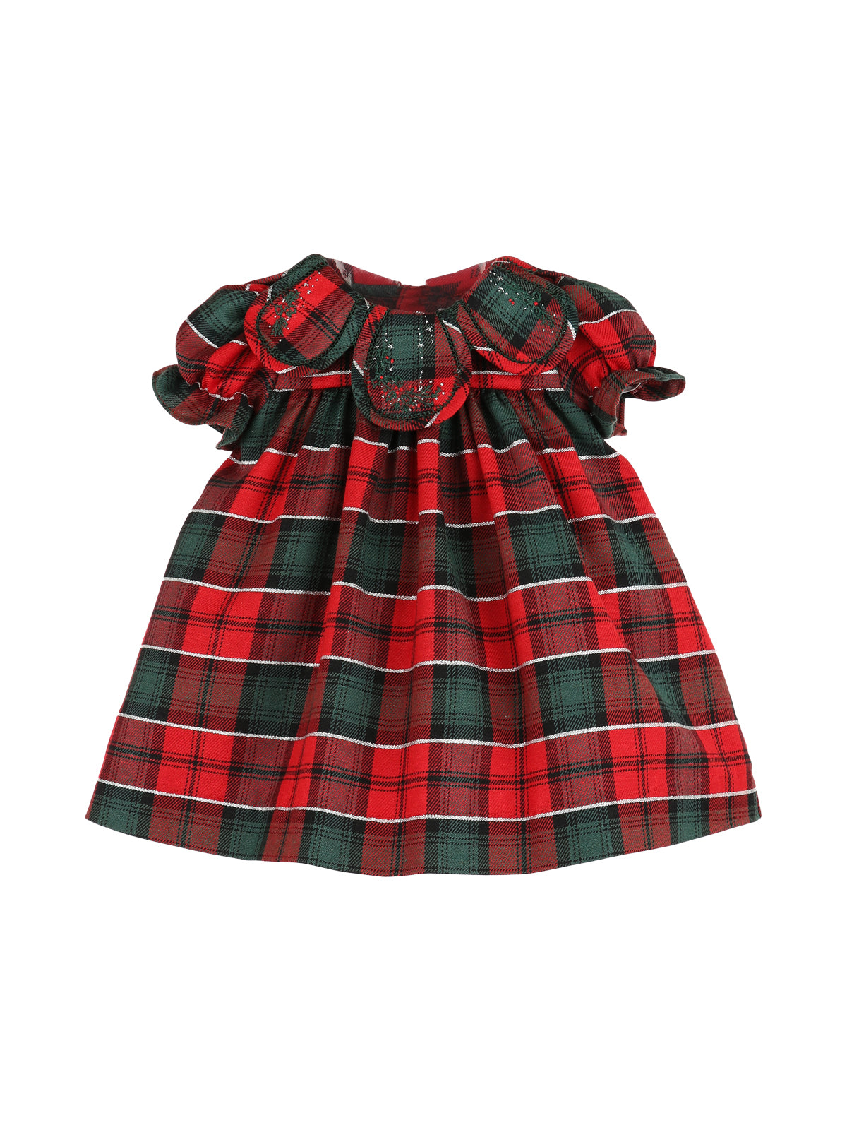 Festive Tartan Petal Dress Dresses Sophie & Lucas Festive Tartan 6M 