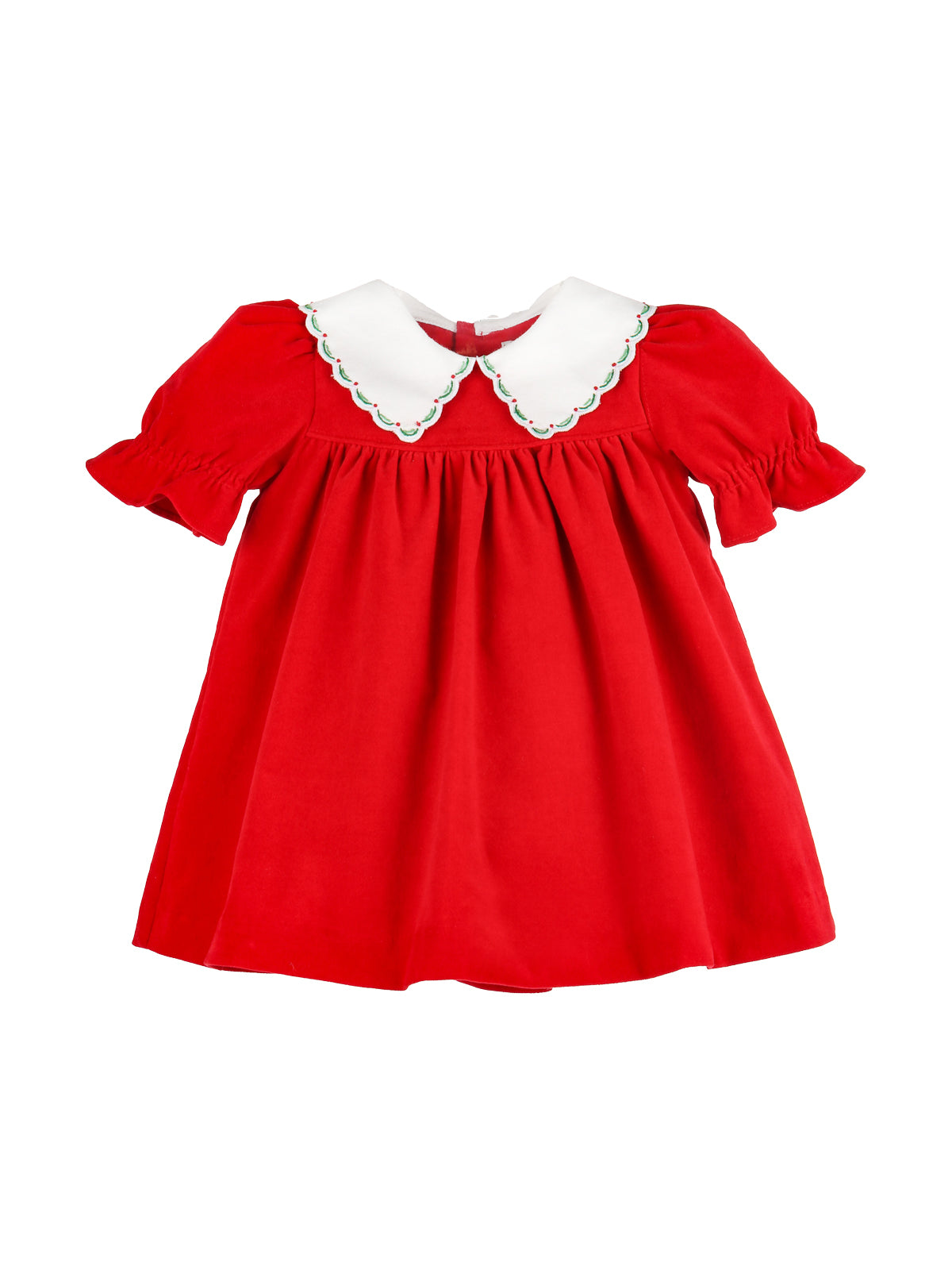 Good Tidings Velvet Dress Dresses Sophie & Lucas Red 12M