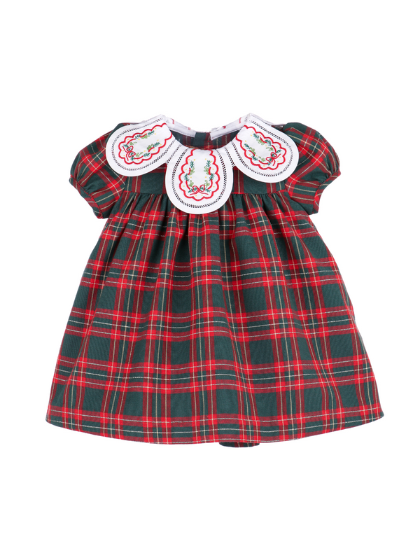 Holiday Plaid Petal Dress Dresses Sophie & Lucas Holiday Plaid 6M