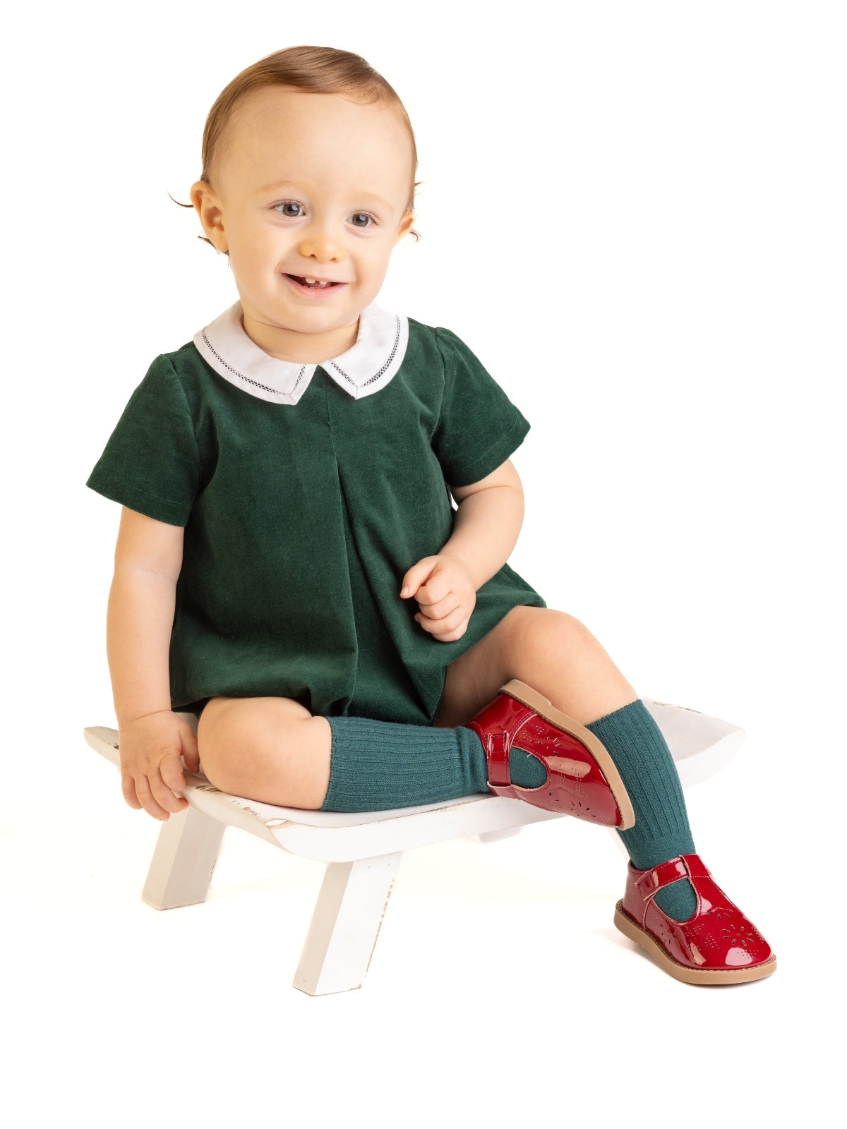 Holly Jolly Romper Rompers Sophie & Lucas