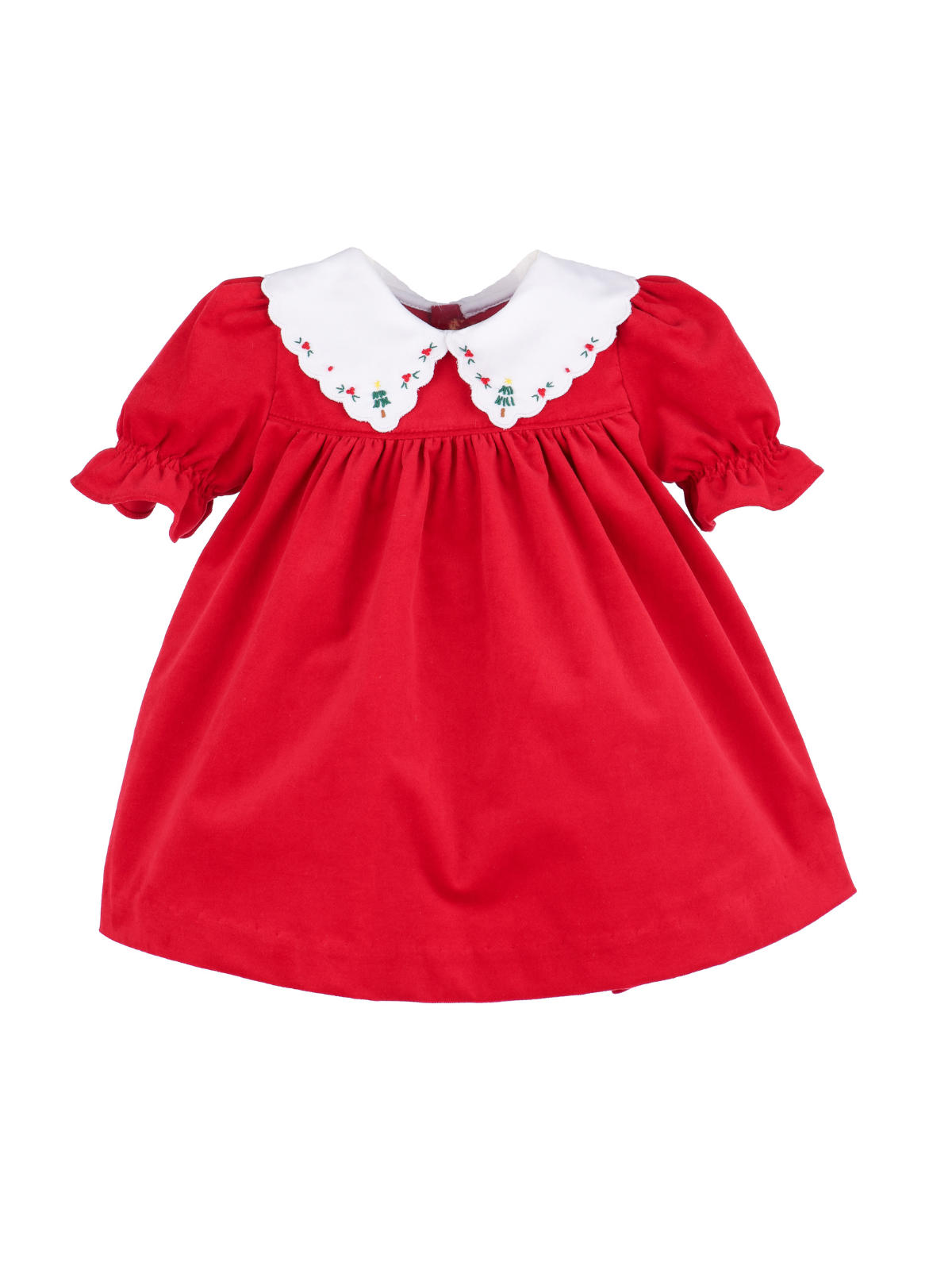 Holly Jolly Velvet Dress Dresses Sophie & Lucas Red 12M