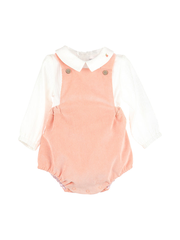 Pumpkins Corduroy Baby Bubble Set Sets Sophie & Lucas Light Orange 6M 