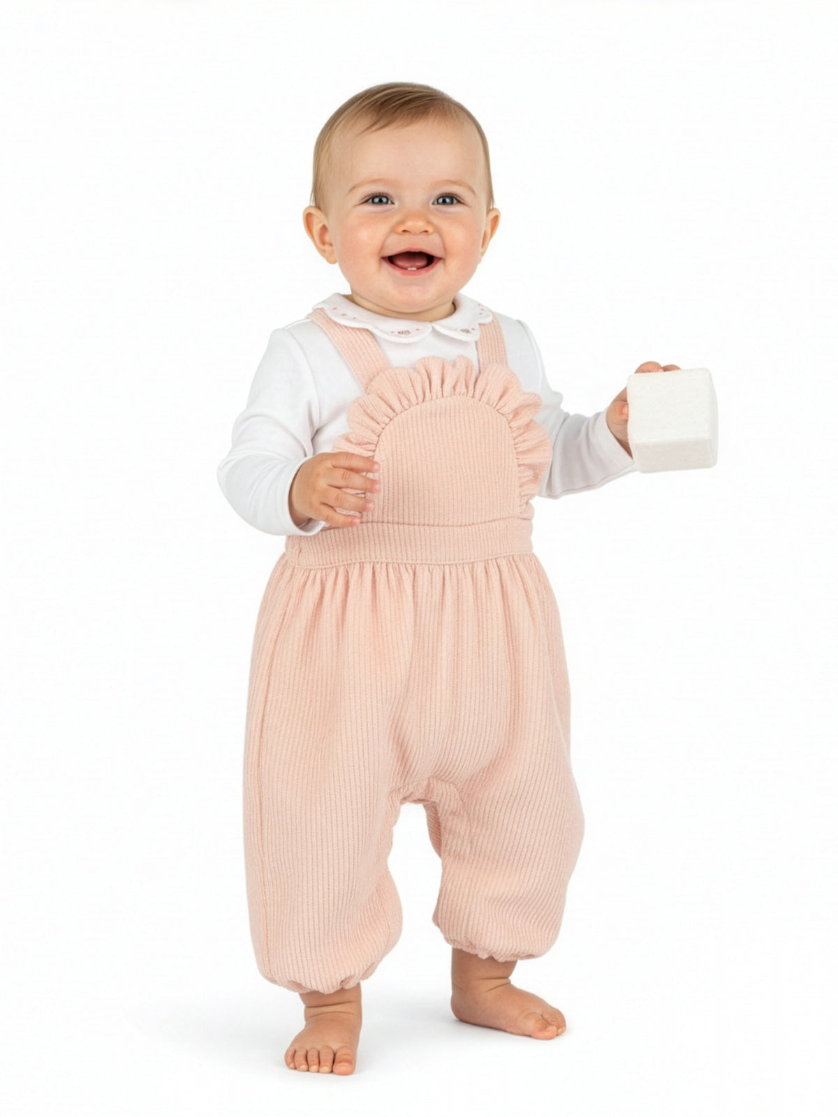 Ruffled Corduroy Overall Set Sets Sophie & Lucas