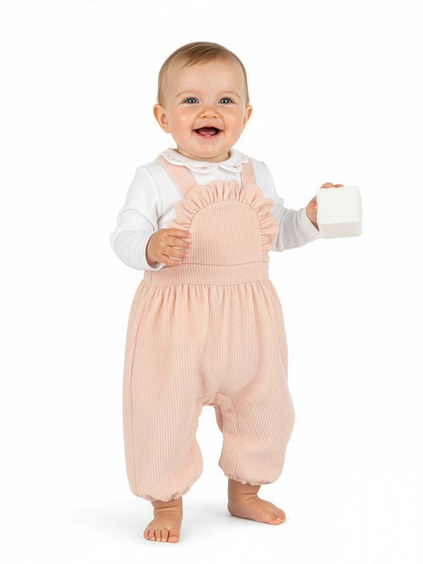 Ruffled Corduroy Overall Set Sets Sophie & Lucas