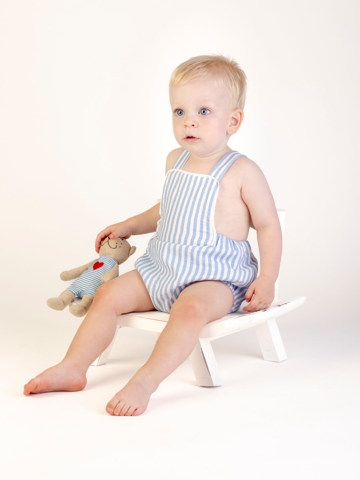 Sullivan Stripe Bubble Rompers Sophie & Lucas