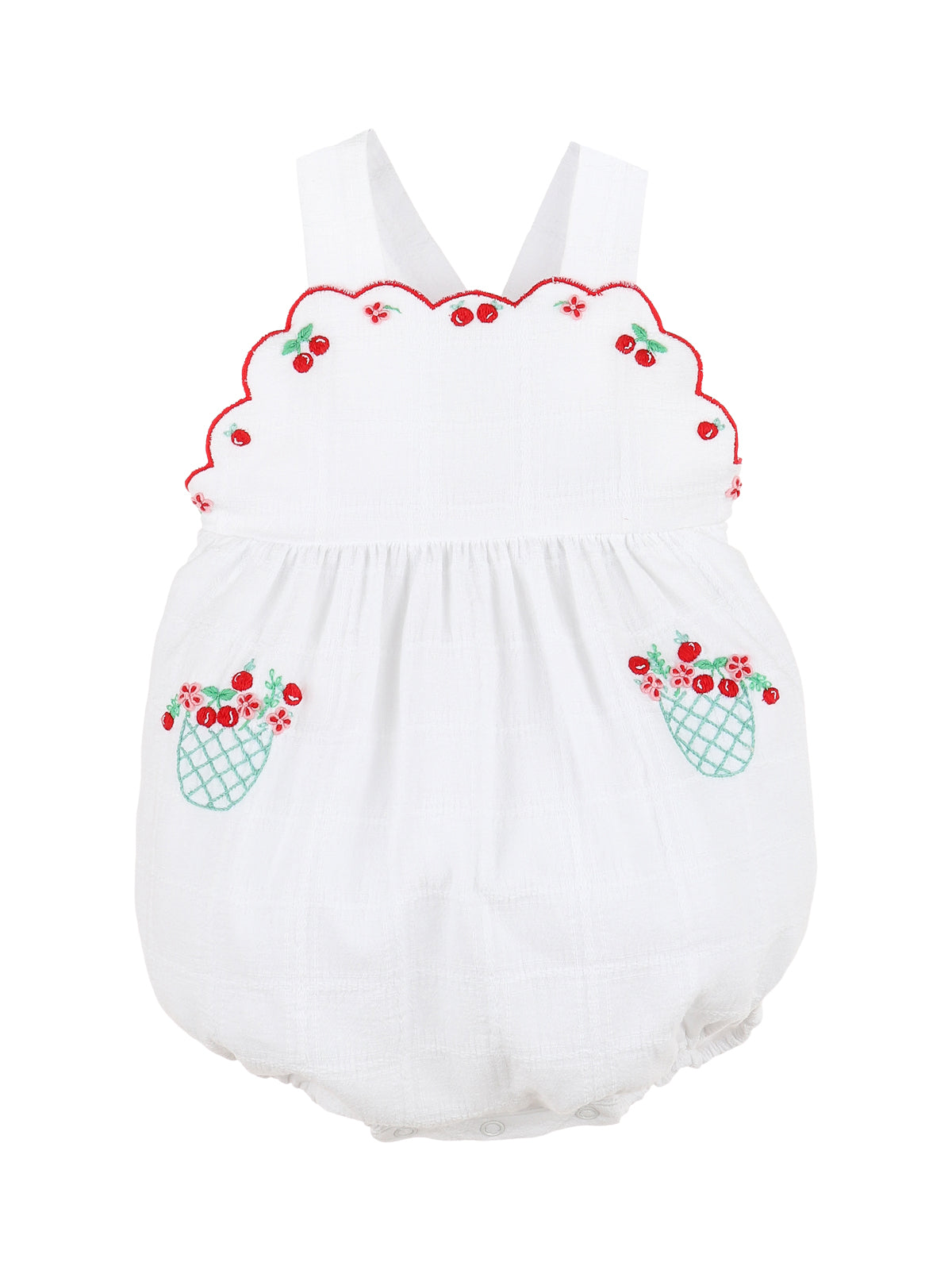 Summer Berries Sunsuit Rompers Sophie & Lucas White 6M