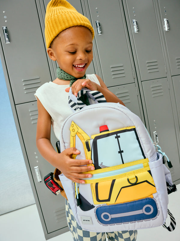Kane Kids Mini Backpack - Construction Truck