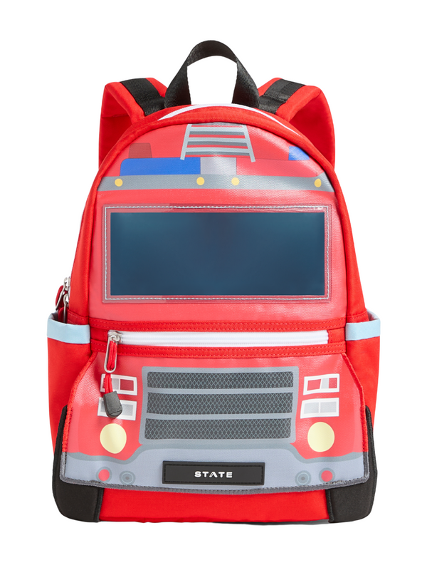 Kane Kids Mini Travel Backpack - Firetruck Bags State Bags
