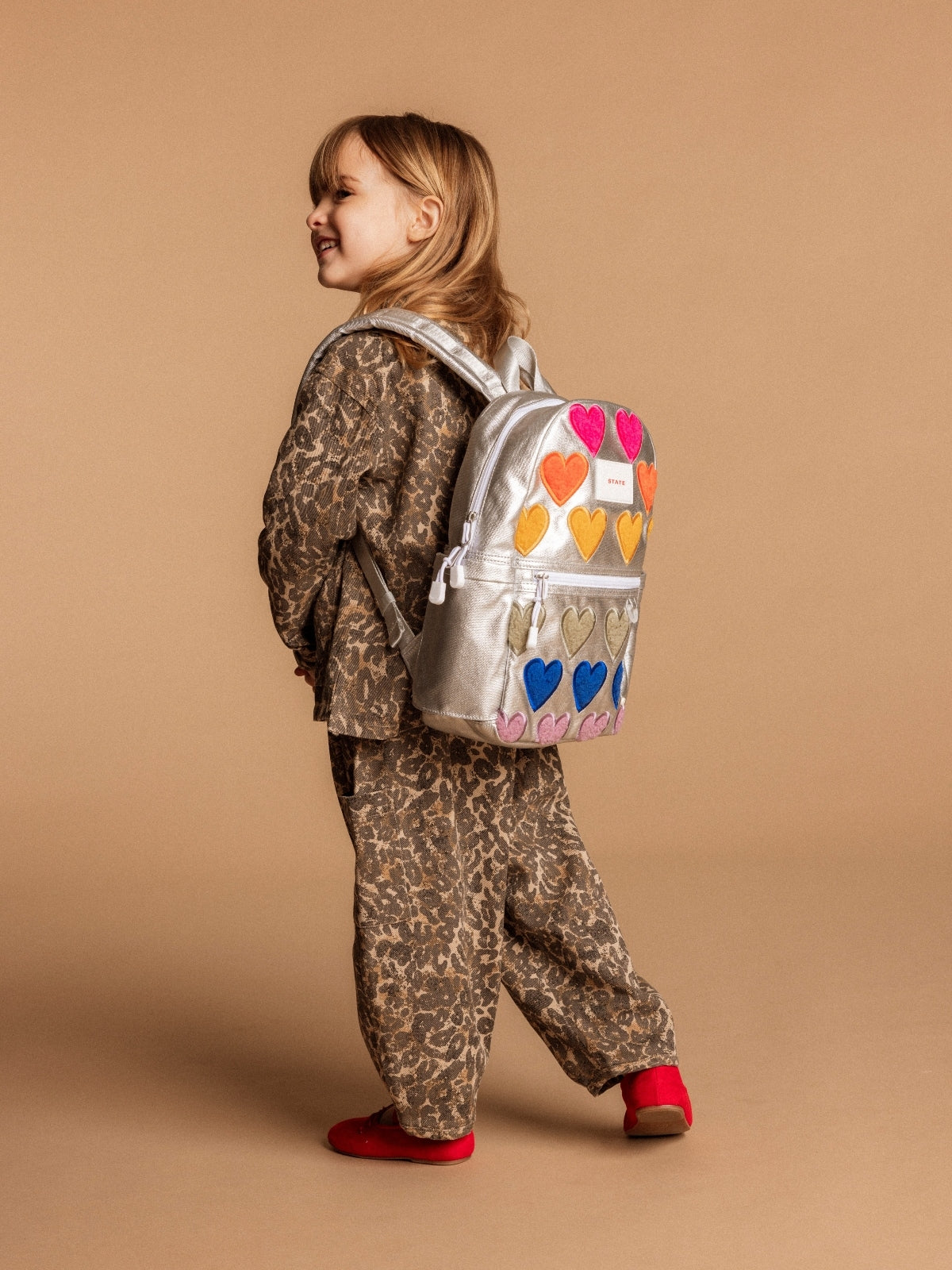 Kane Kids Travel Backpack - Fuzzy Hearts Bags State Bags