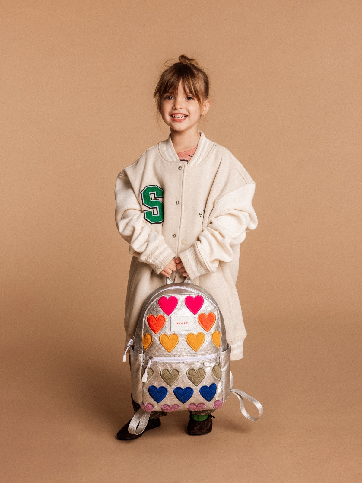 Kane Kids Travel Backpack - Fuzzy Hearts Bags State Bags