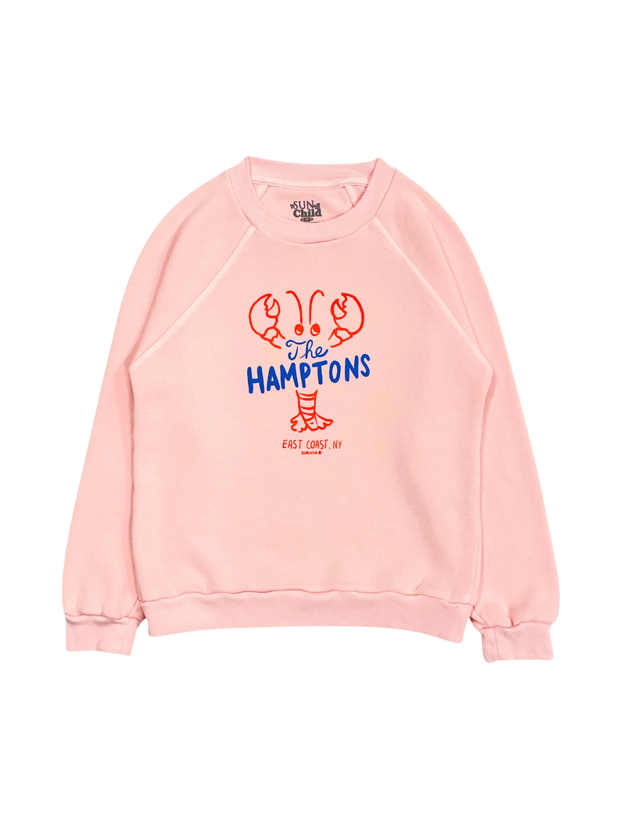 Hamptons Lobster Sweatshirt - Pink Sweatshirts Sunchild Pink 2Y