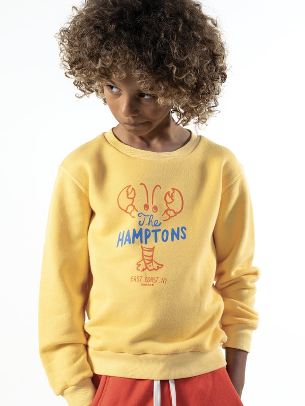 Hamptons Lobster Sweatshirt - Yellow Sweatshirts Sunchild