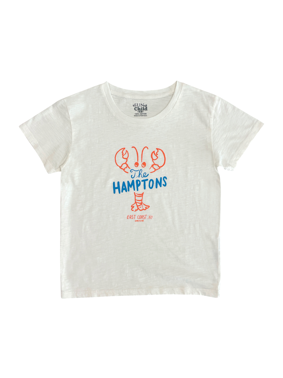 Hamptons Lobster T-Shirt Tees Sunchild Milk 2Y