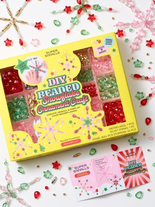 Beaded Snowflakes Ornament Kit Arts & Crafts Super Smalls