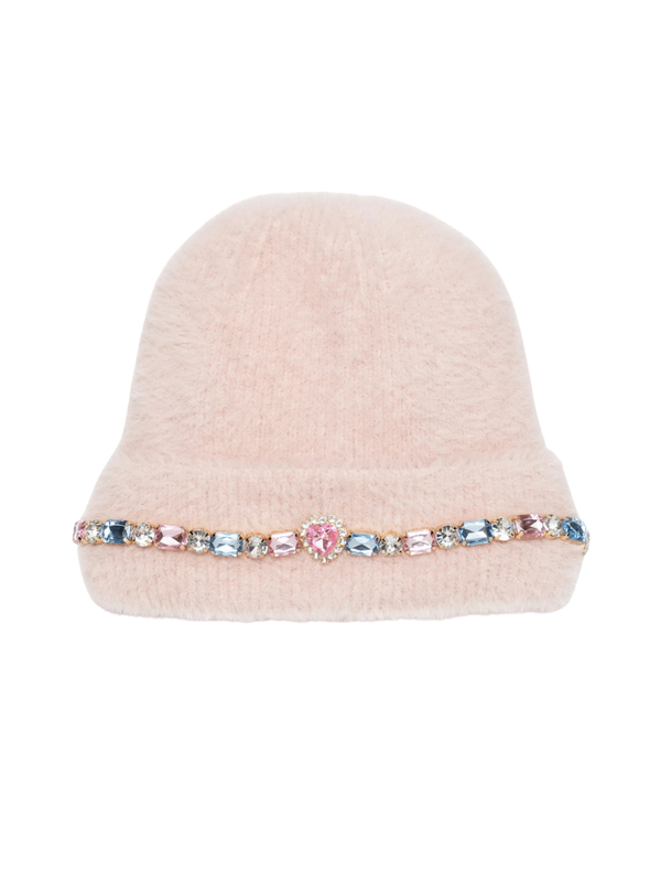 Cotton Candy Jeweled Beanie Hats Super Smalls