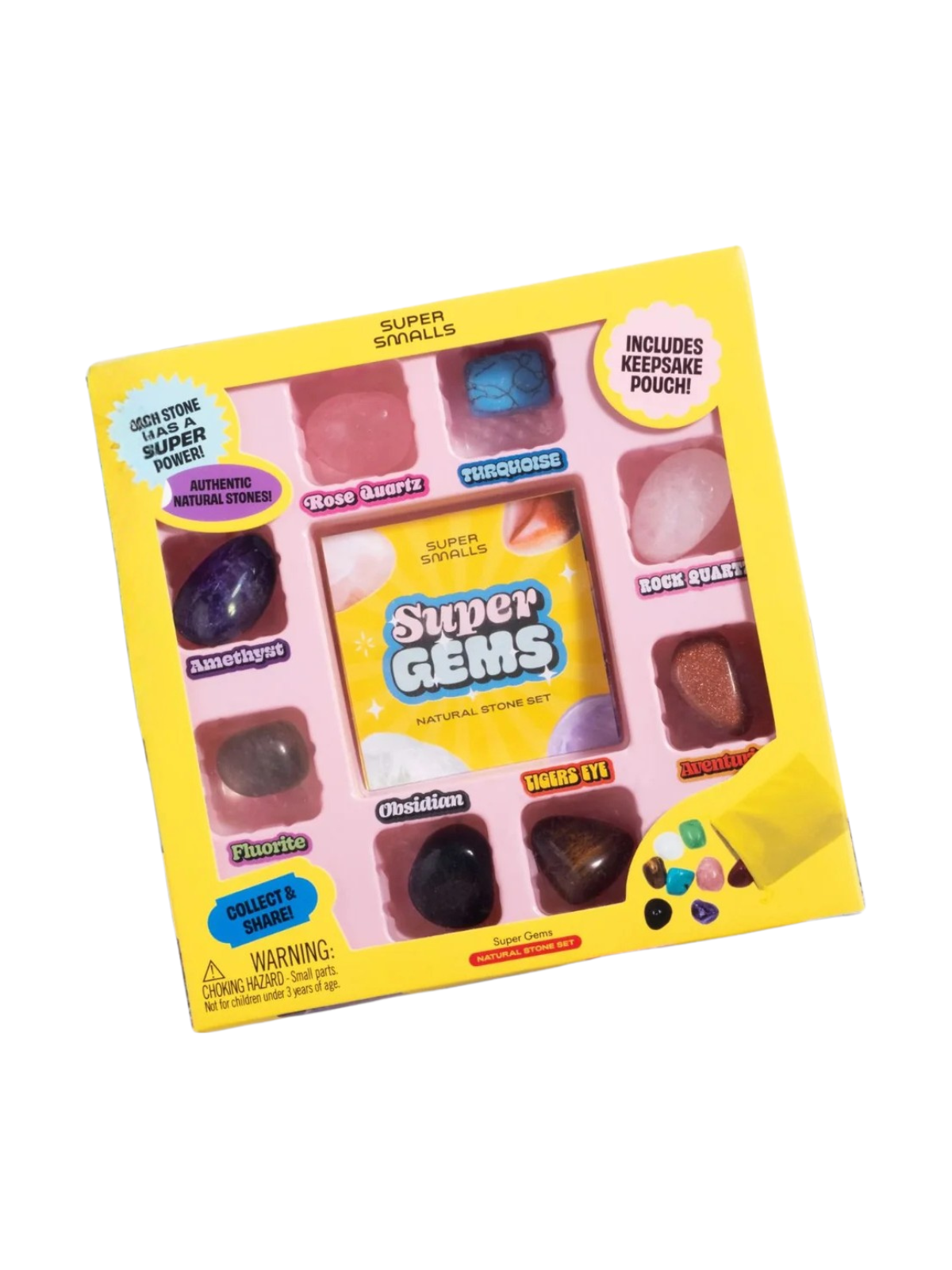 Super Gems Natural Stone Set Pretend Play Super Smalls
