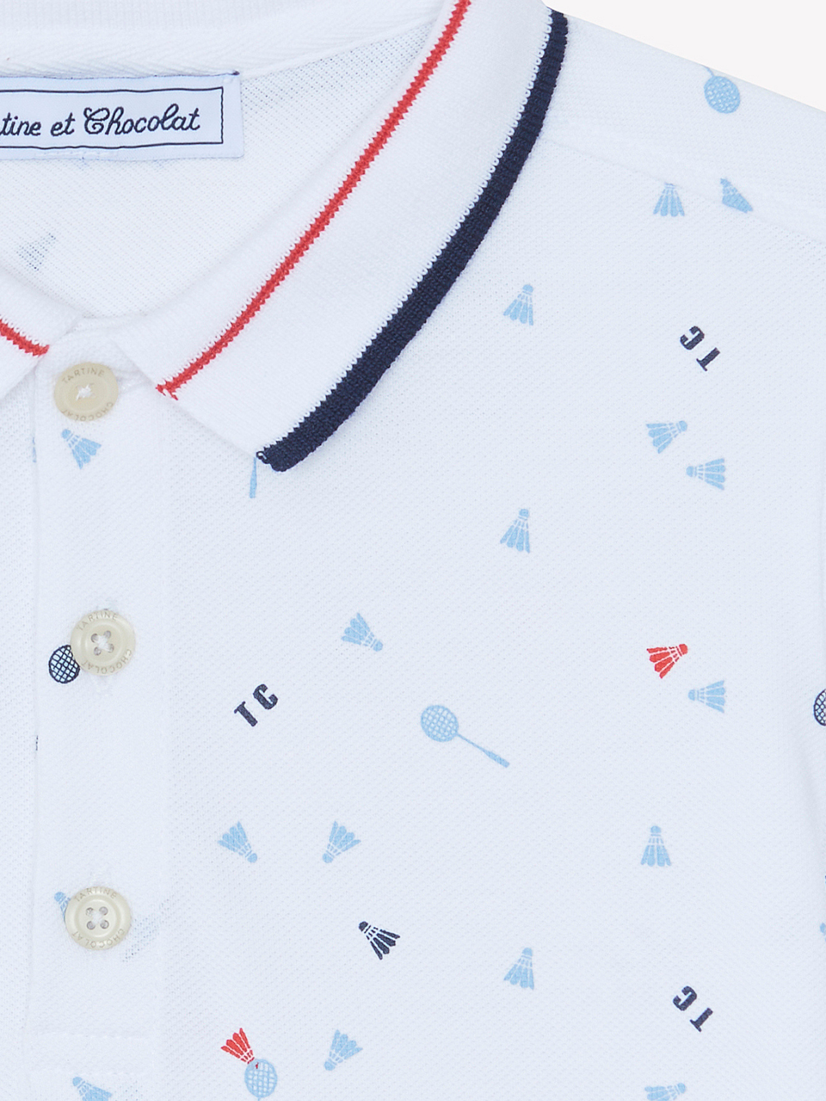 Badminton Club Polo Tops Tartine et Chocolat