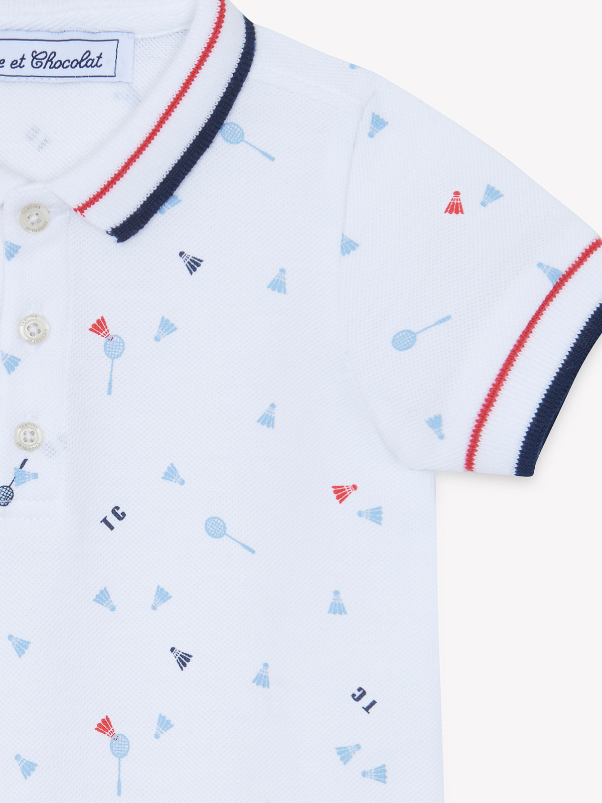 Badminton Club Polo Romper Rompers Tartine et Chocolat