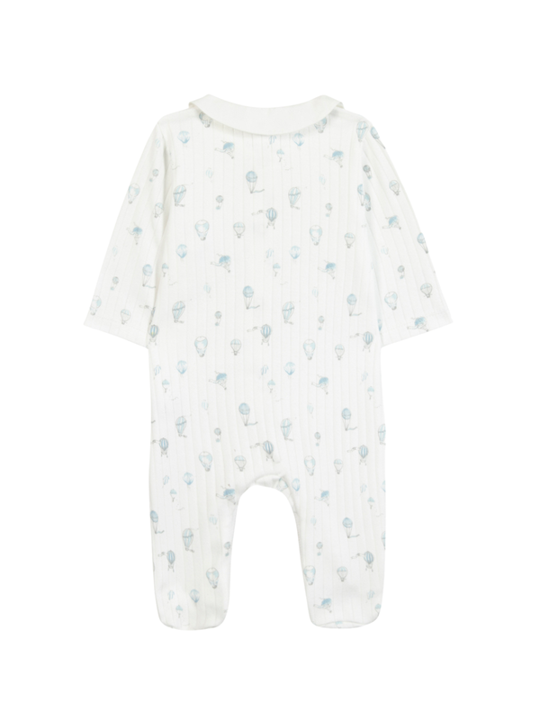 Balloon Adventure Collar Footie Rompers Tartine et Chocolat