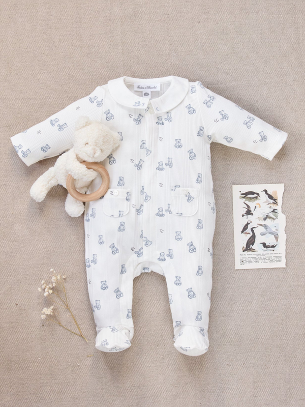 Bear Print Footie