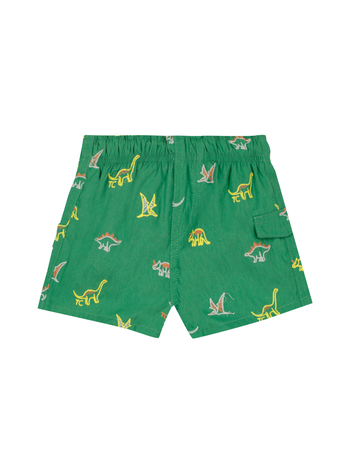 Dino Print Swim Shorts Swim Tartine et Chocolat Green 2Y