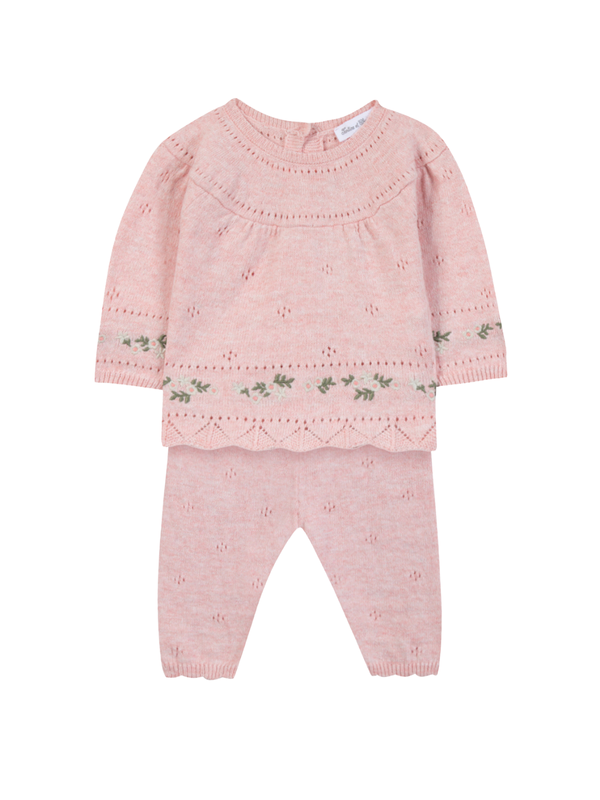Embroidered Pointelle Baby Set Sets Tartine et Chocolat