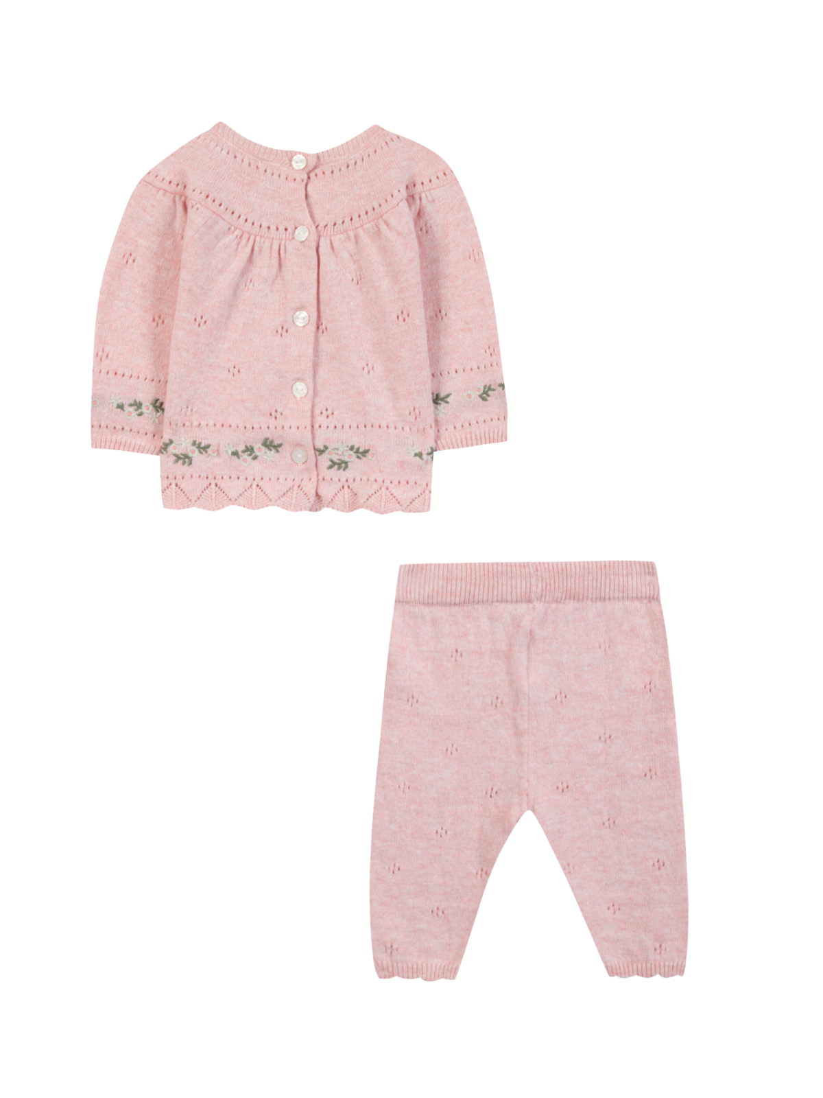 Embroidered Pointelle Baby Set Sets Tartine et Chocolat