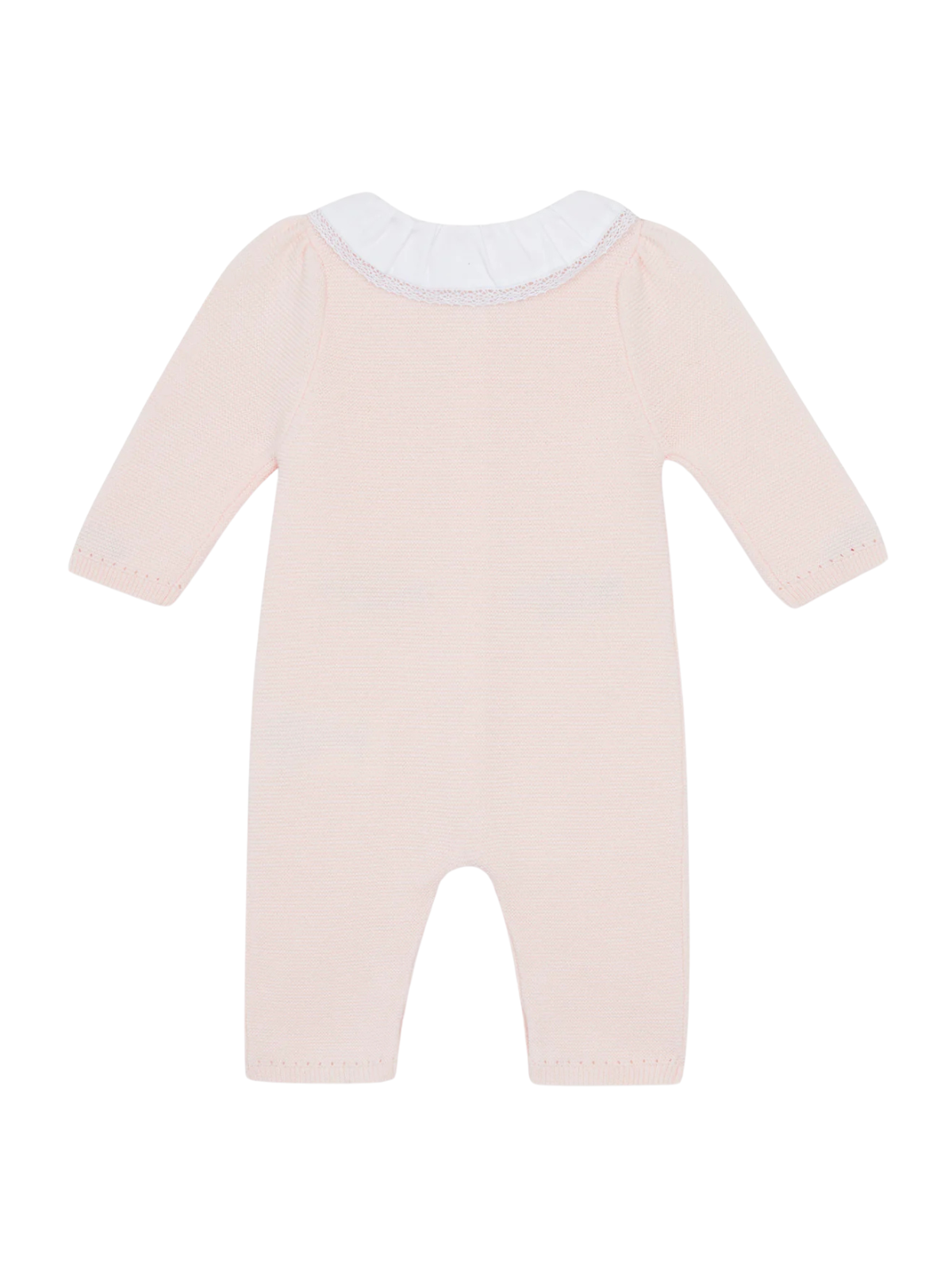 Embroidered Roses Knit Romper Rompers Tartine et Chocolat