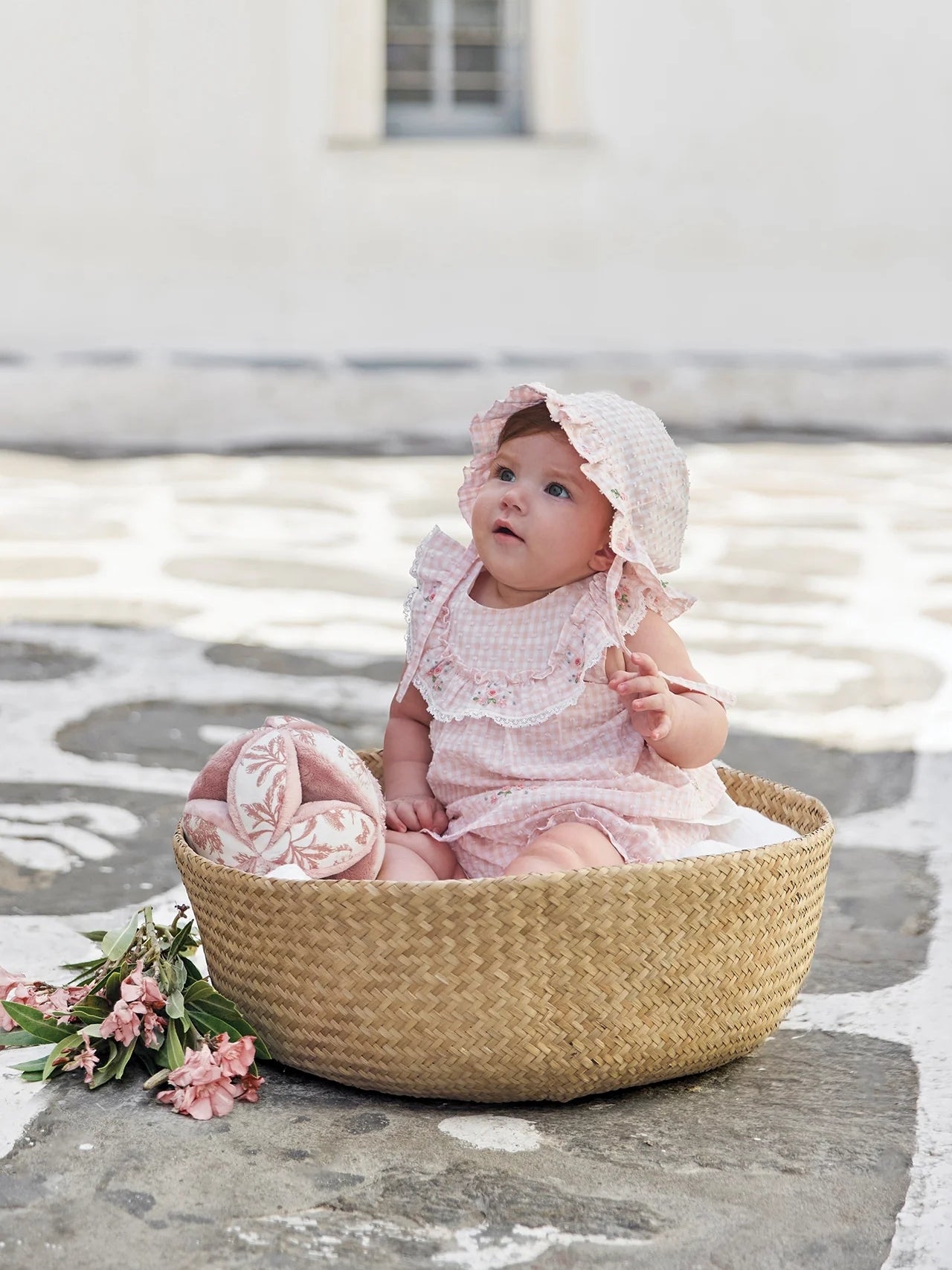 Embroidered Ruffle Gingham Dress Dresses Tartine et Chocolat