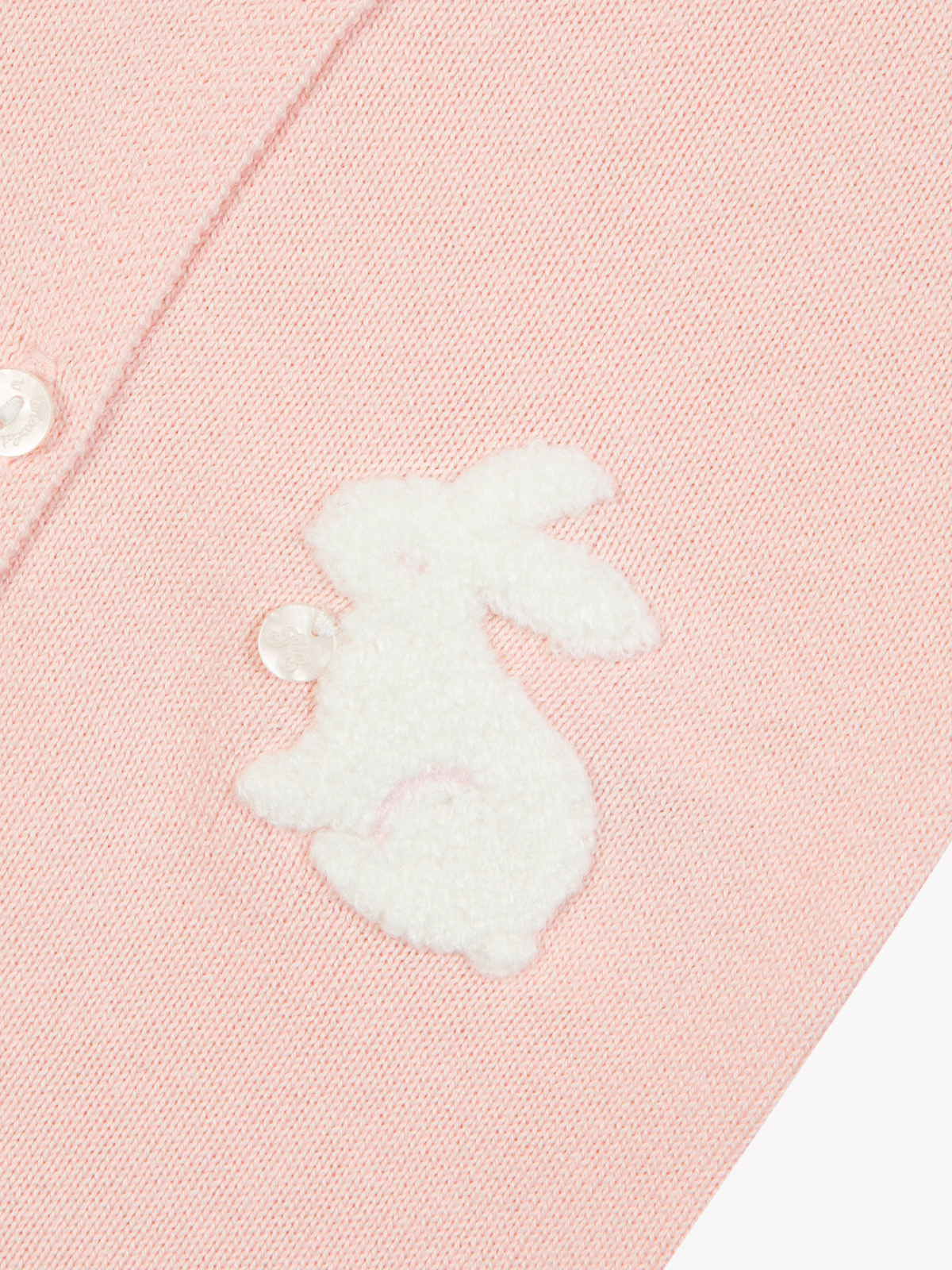 Pink Bunny Knit Romper Rompers Tartine et Chocolat