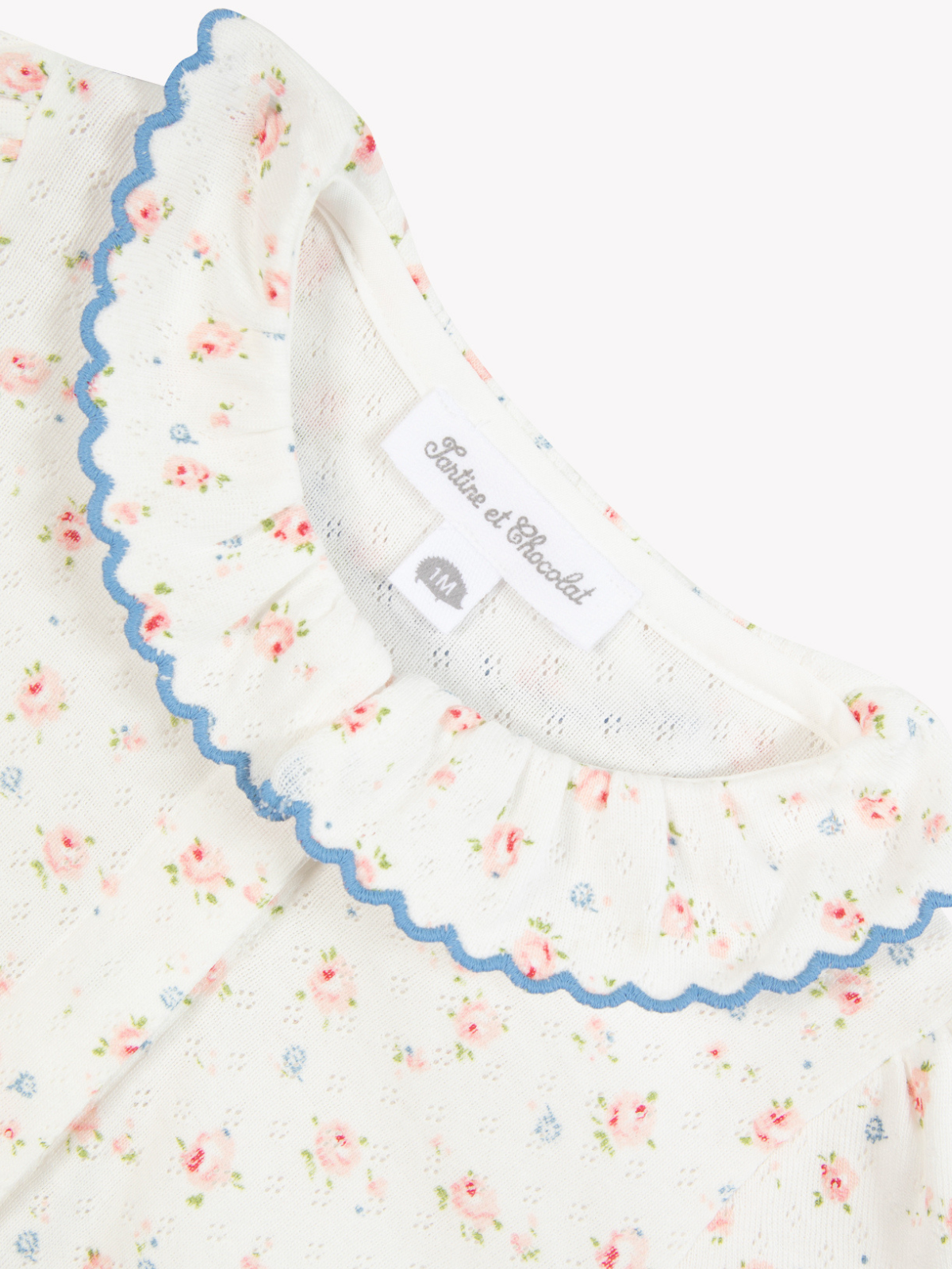 Rose Garden Ruffle Footie Rompers Tartine et Chocolat