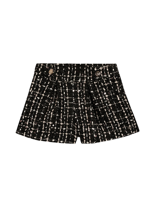 Sequin Tweed Shorts Shorts Tartine et Chocolat Black 4Y 