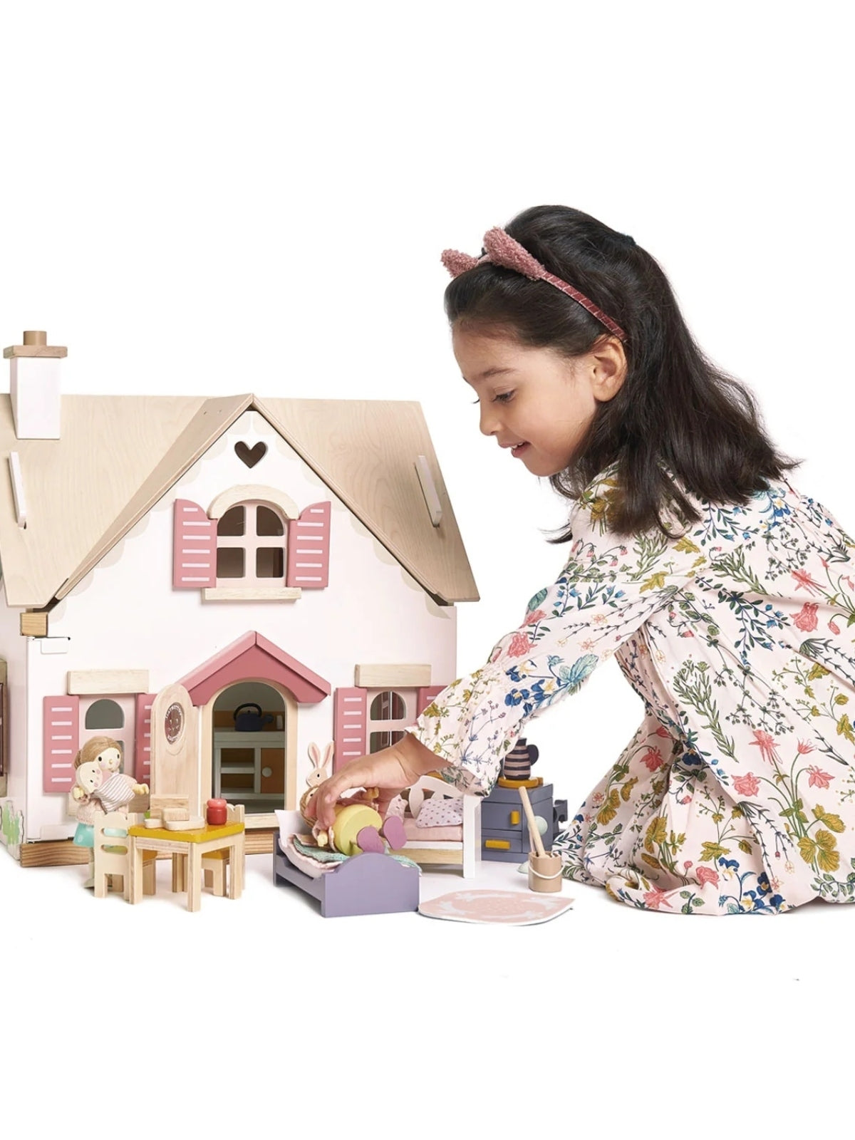 Cottontail Cottage Dollhouse Pretend Play Tender Leaf Toys