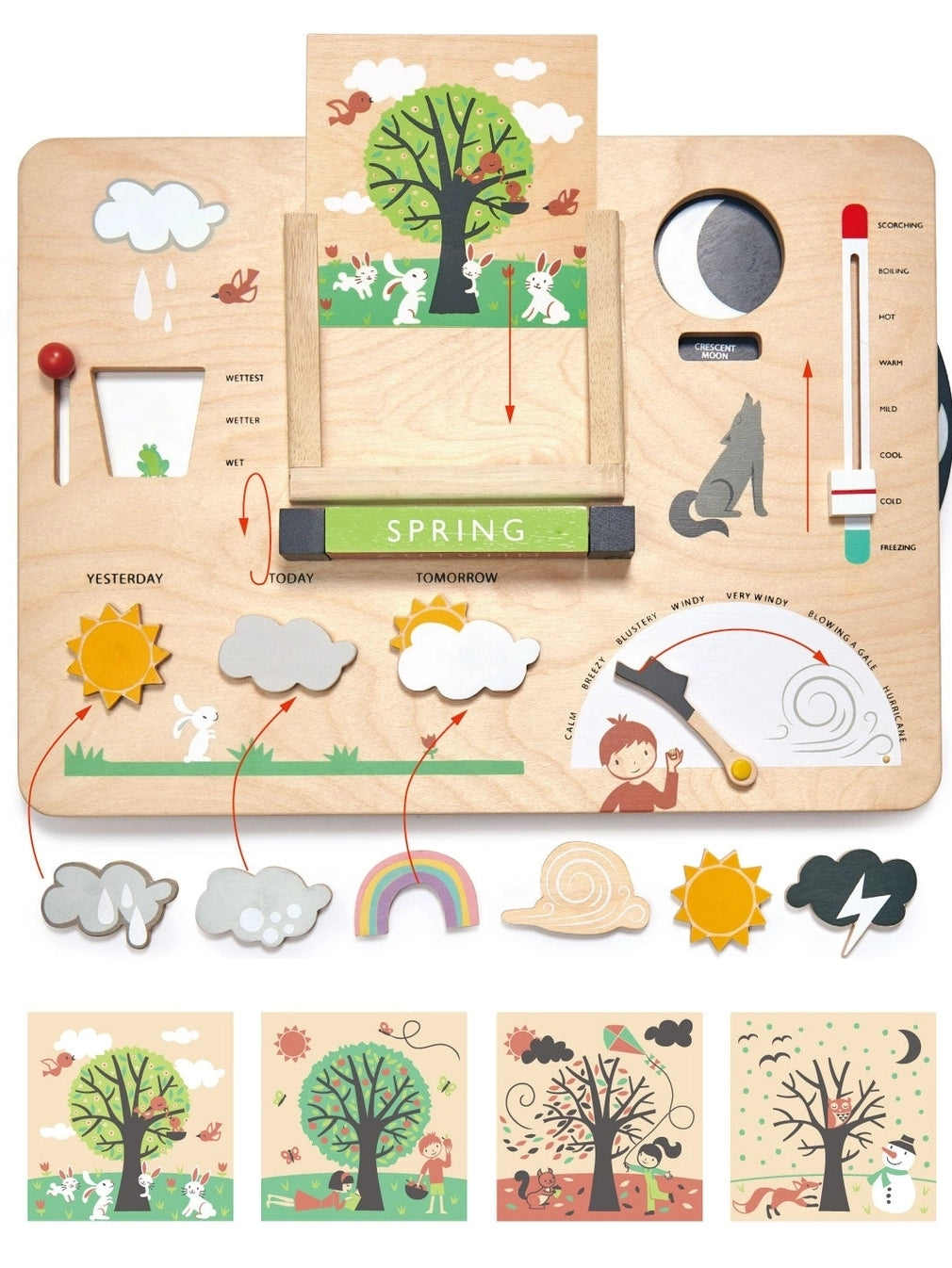 Weather Watch Board Pretend Play Tender Leaf Toys   