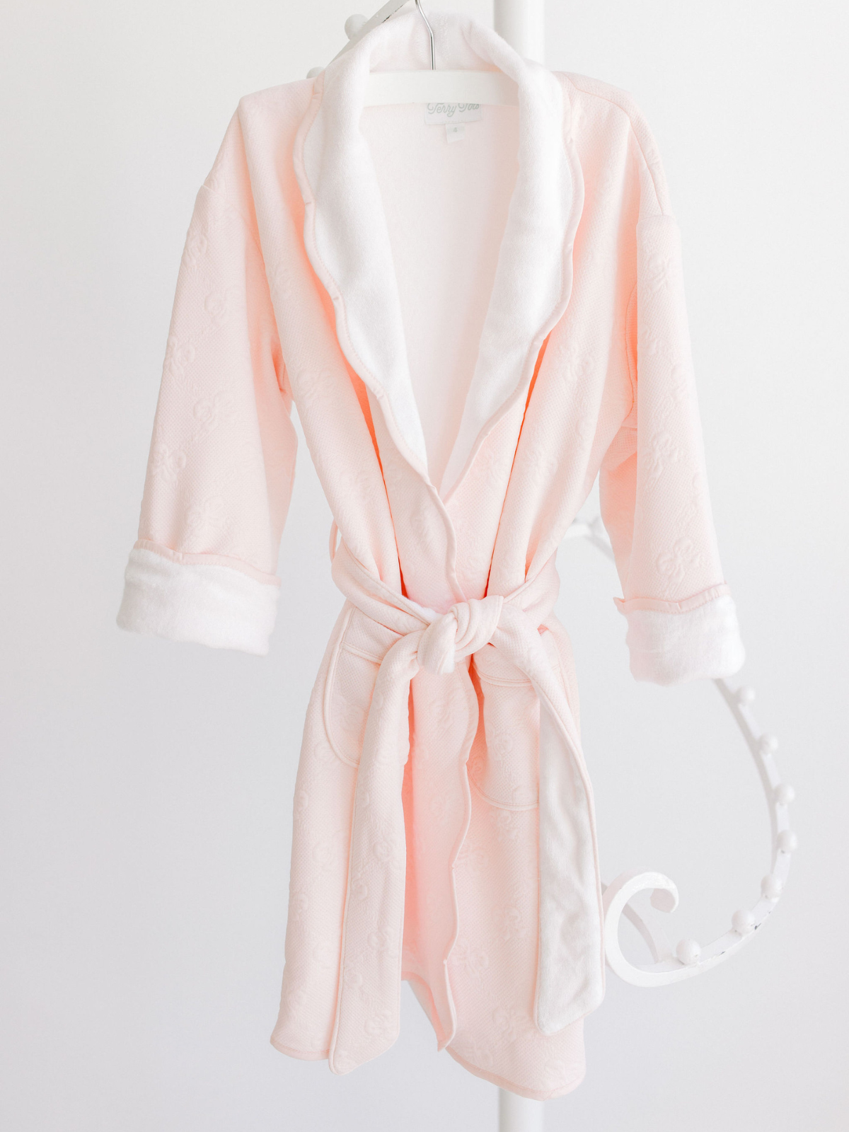 Jacquard Bows Bathrobe Pajamas Terry Tots