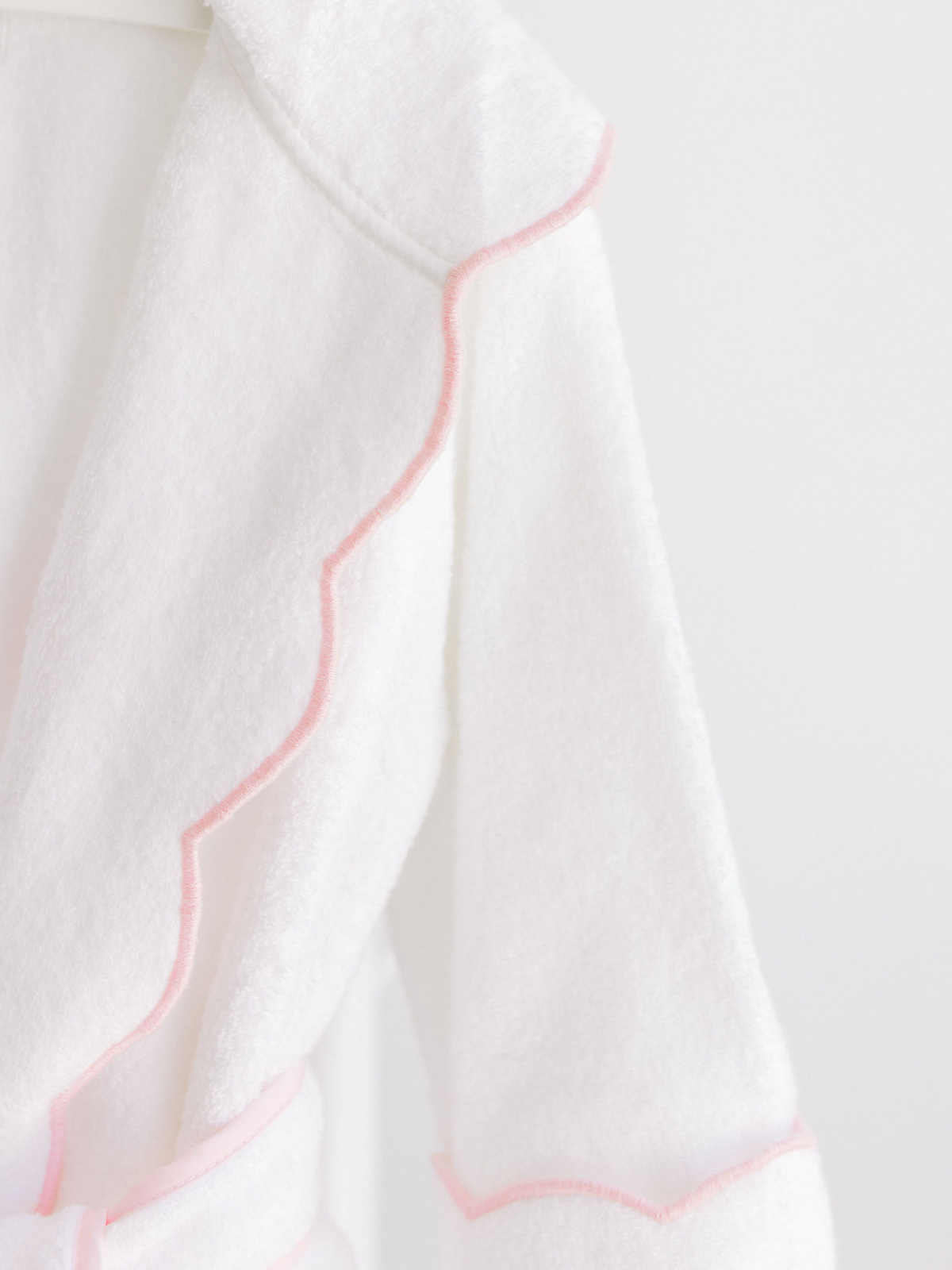 Scalloped Trim Bathrobe Pajamas Terry Tots