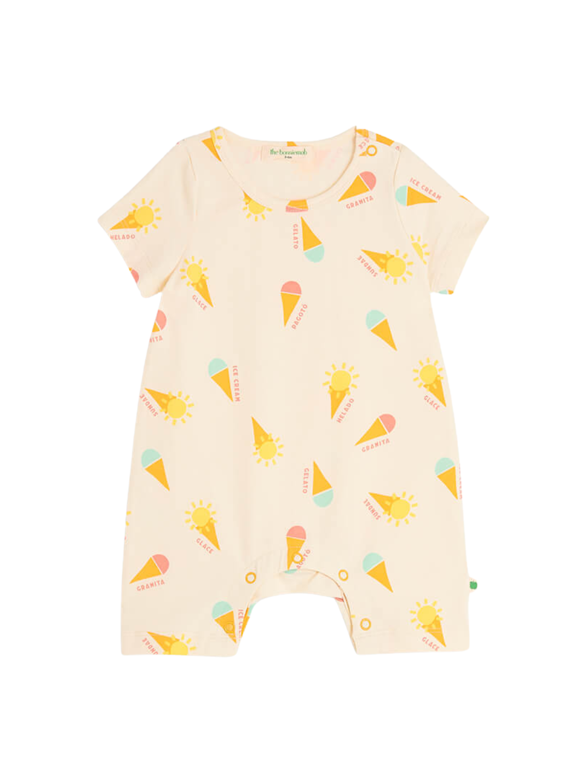 Skiff Gelato Romper Rompers The Bonniemob Ivory 0-3M