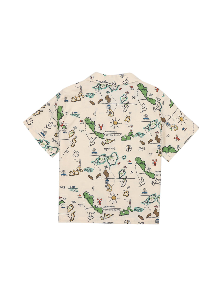 Arkoi Map Print Shirt Tops The New Society