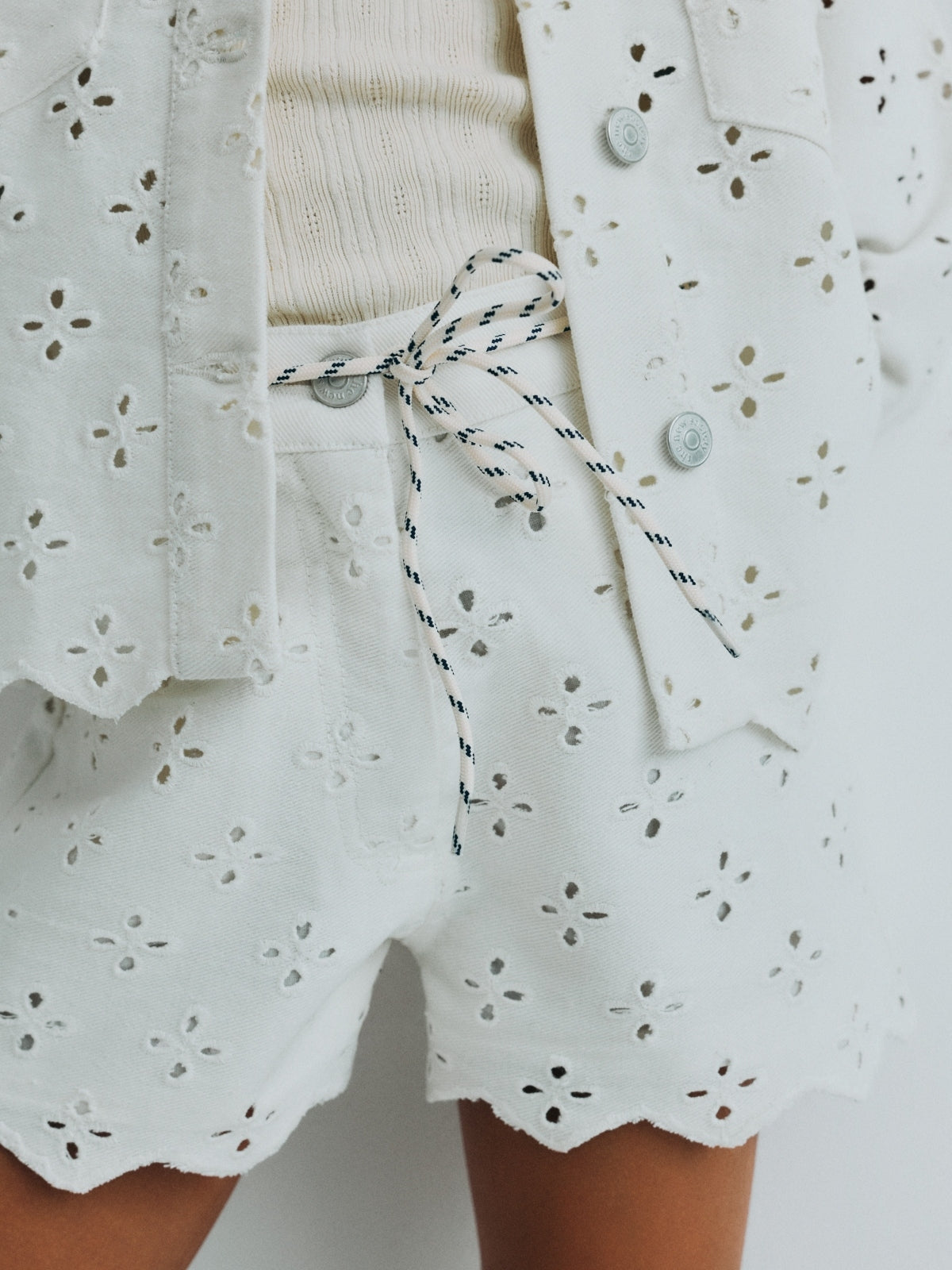 Camelia Eyelet Denim Jacket Outerwear The New Society